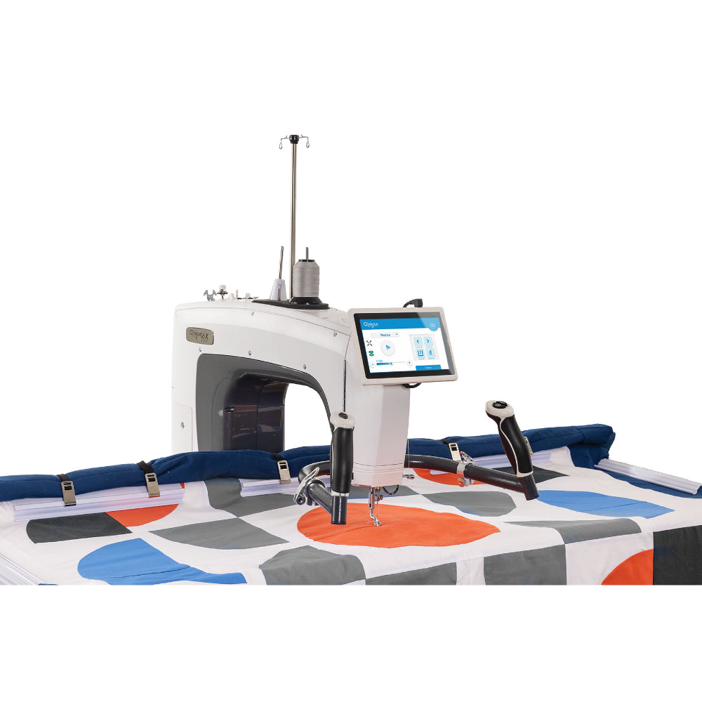Grace Q'nique 16X Elite Longarm Quilting Machine Front View on Frame