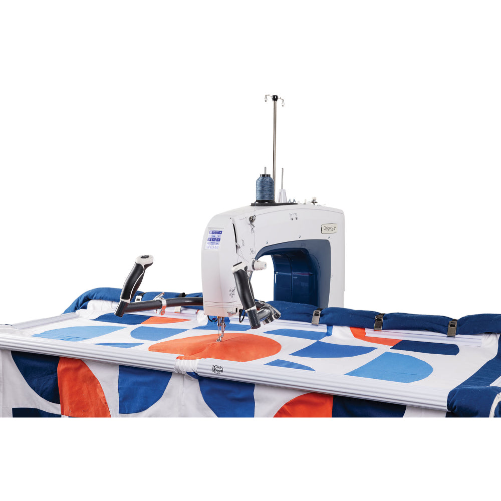 Grace Q'nique 16X Longarm Quilting Machine On Frame Closeup