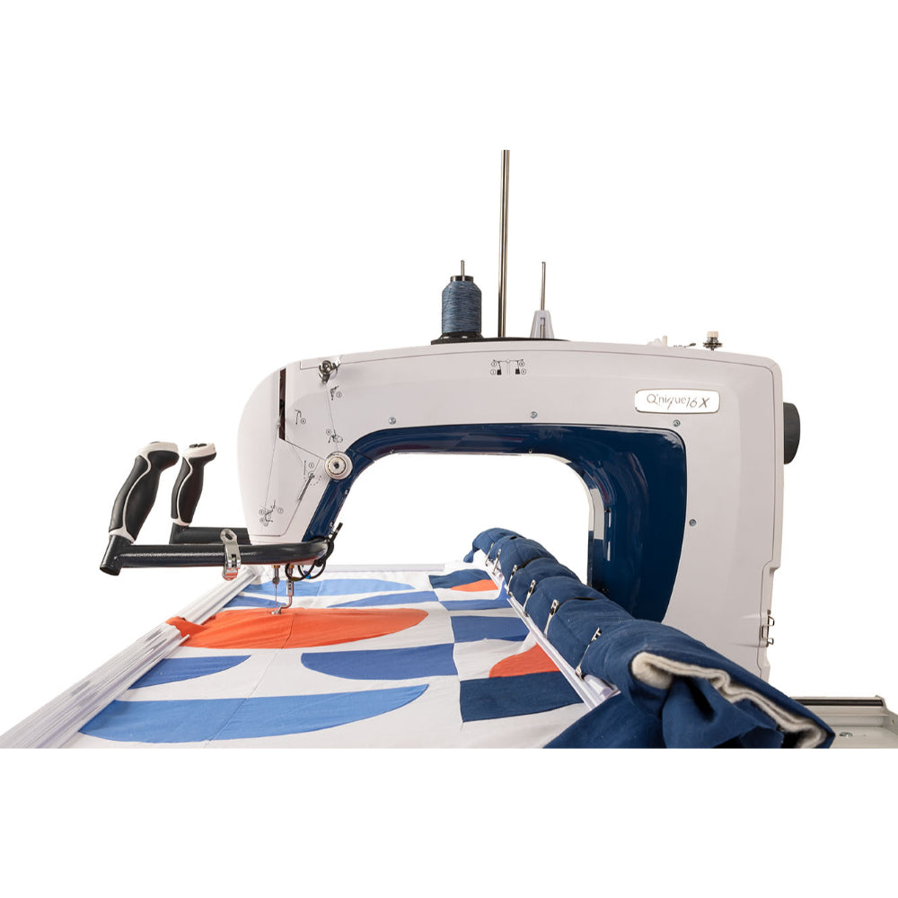 Grace Q'nique 16X Longarm Quilting Machine On Frame Side View