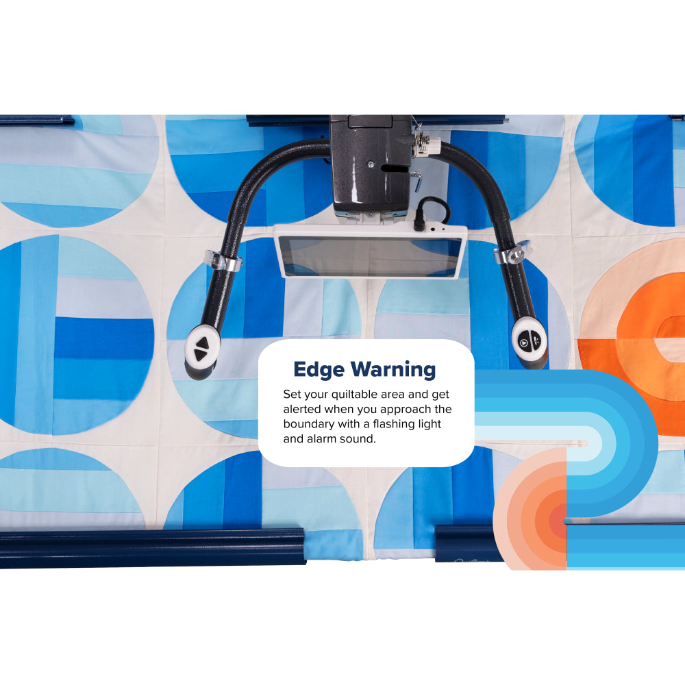 Grace Q'nique 19X Elite Longarm Quilting Machine Edge Warning