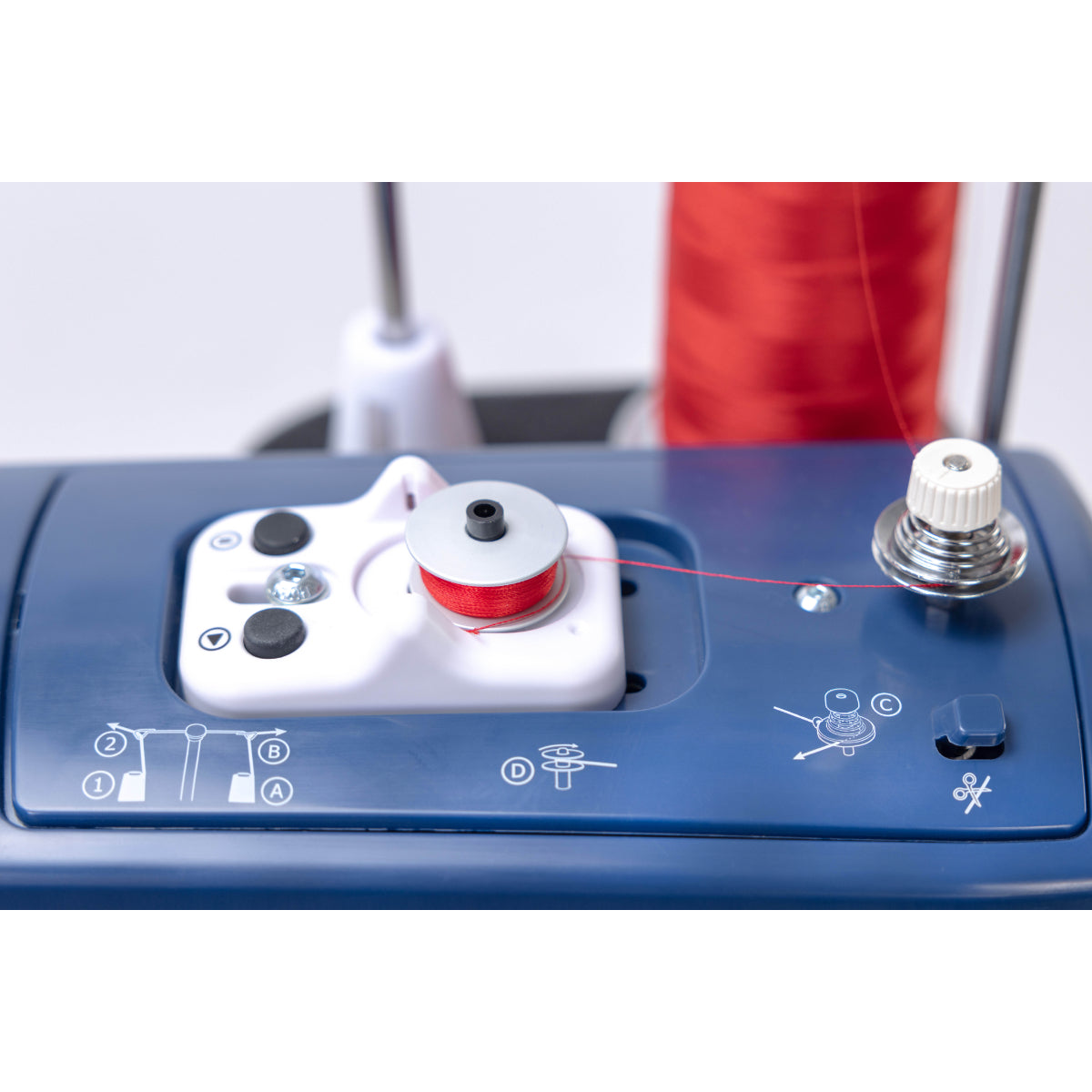 Grace Company Little Rebel Quilting Machine Top Bobbin View