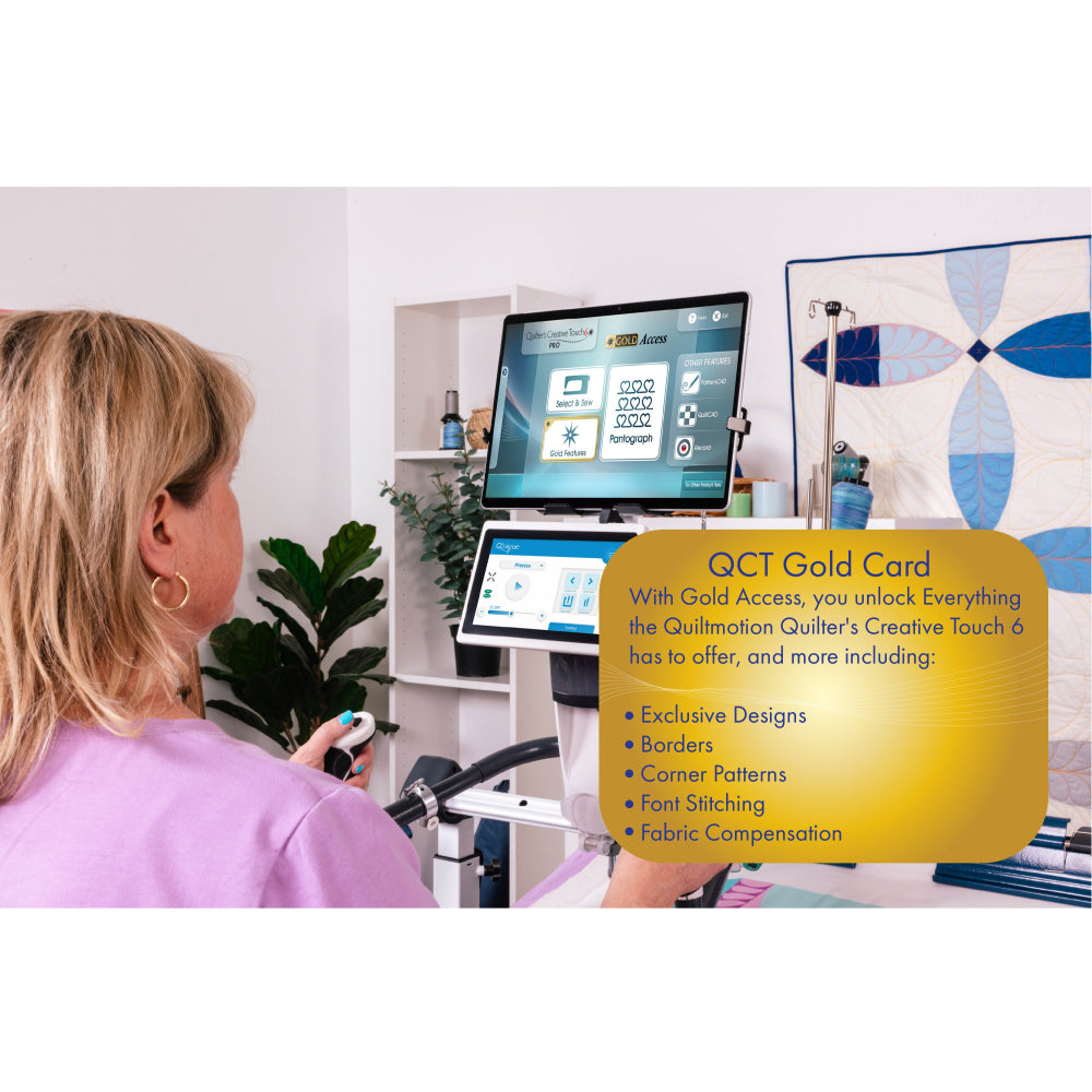 Grace Company QuiltMotion QCT6 Software Gold Card Upgrade Features