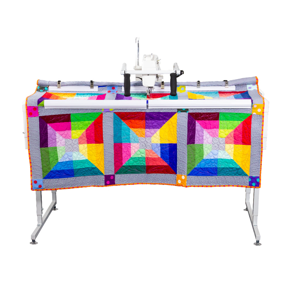 Grace Q-Zone Hoop Quilting Frame with quilt