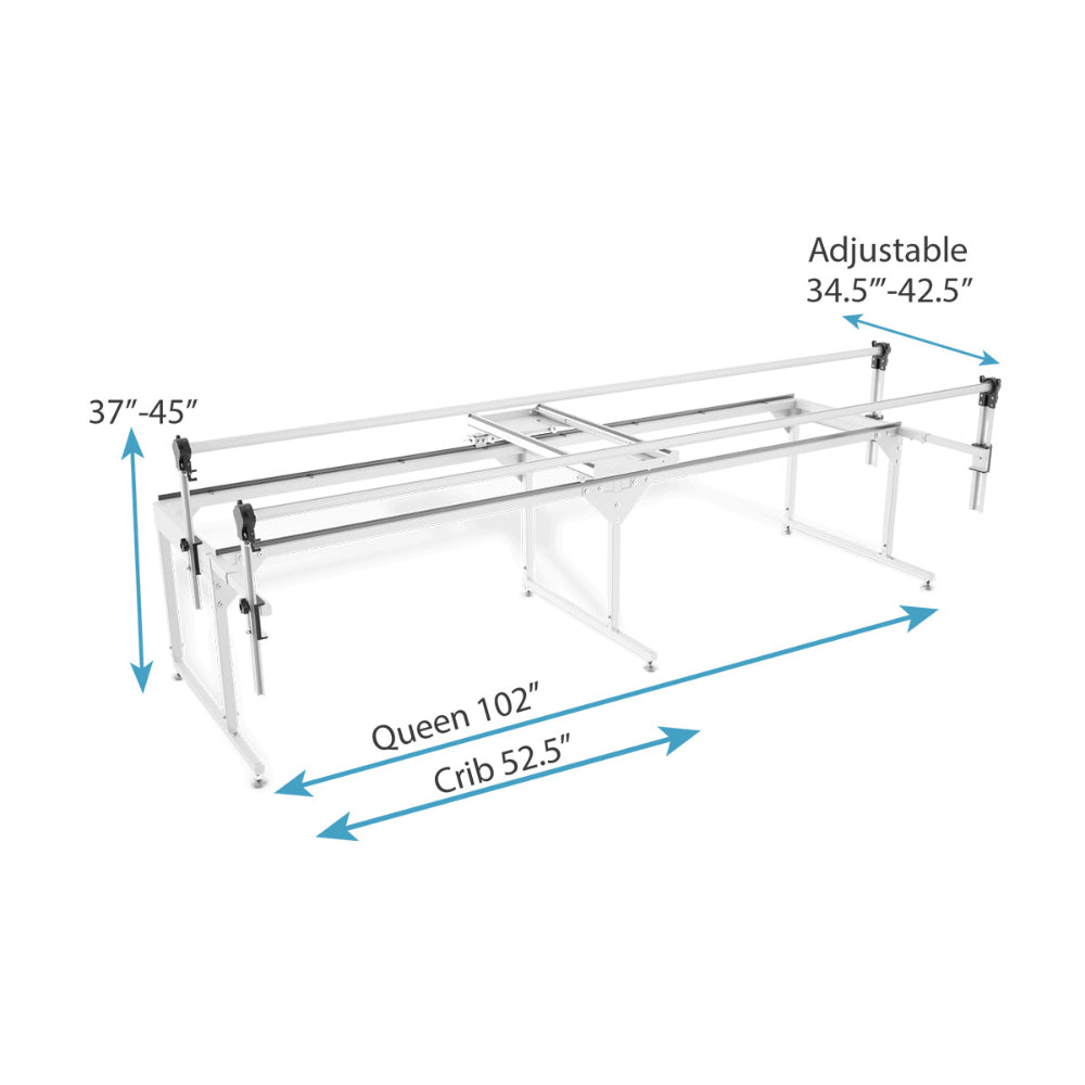Grace Q-Zone Queen Quilting Frame dimensions